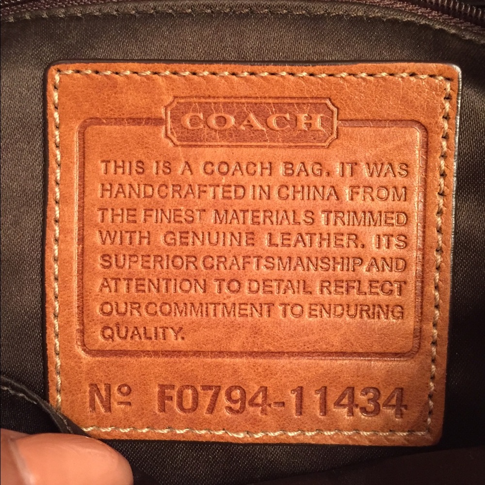 Coach Brown and Tan Shoulder Bag - Picture 6 of 7